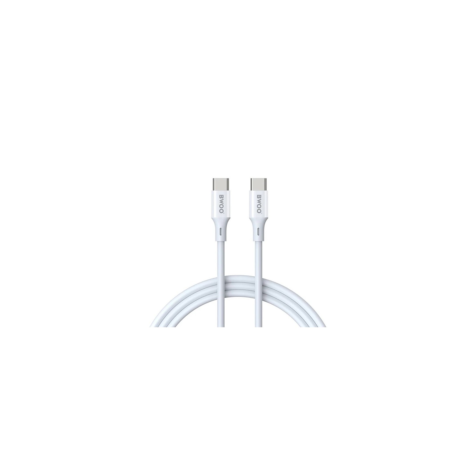CÂBLE USB-C VERS C - BWOO X282 - PD 60W 1M BLANC