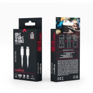 CÂBLE USB-C VERS C - MAXLIFE MXUC-05 - PD 60W 1M BLANC