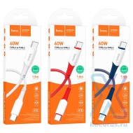 CÂBLE EN NYLON USB-C VERS C - HOCO X70 - PD 60W 1M ROUGE