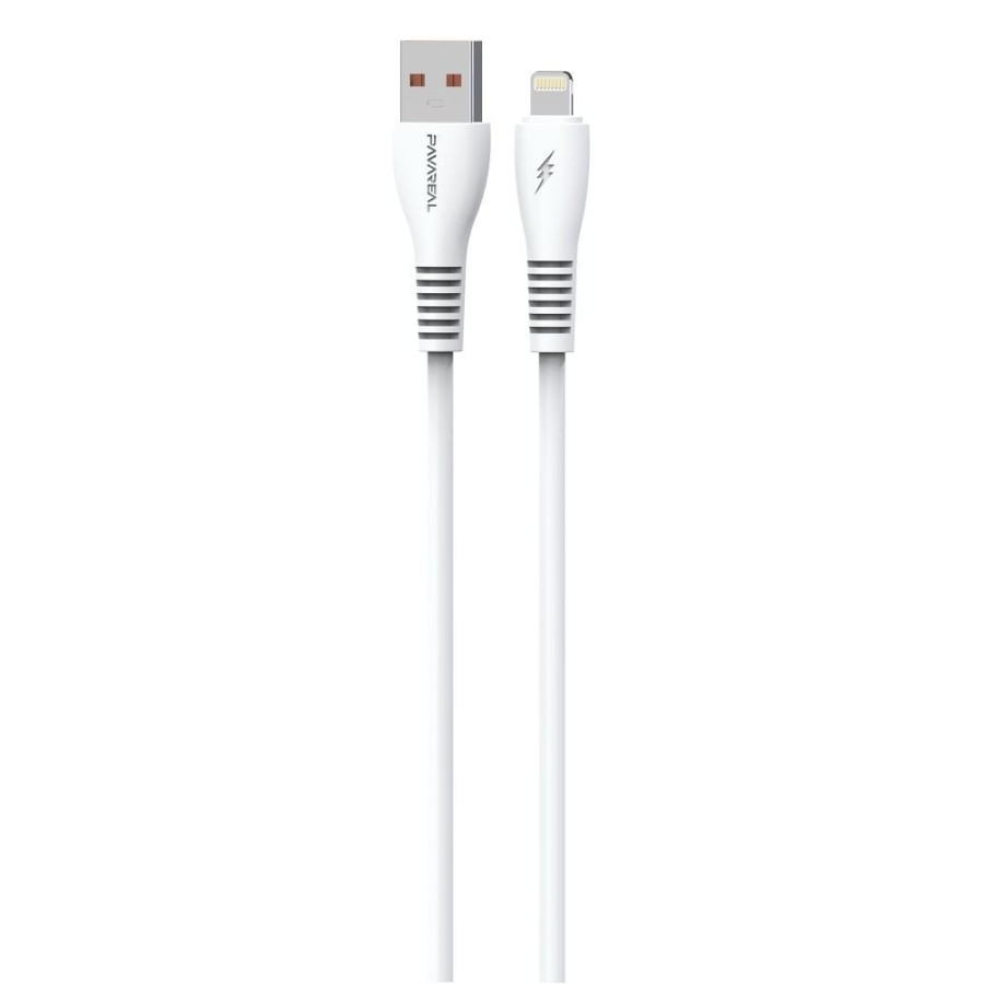 CÂBLE USB-A VERS LIGHTNING (IPHONE) - PAVAREAL PA-DC99I-W - 5A 1M BLANC