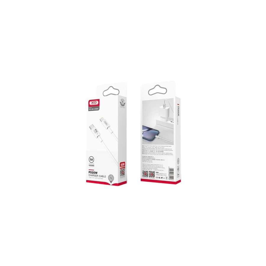 CÂBLE USB-C VERS LIGHTNING - XO-NB-Q189A - PD 20W 1M BLANC