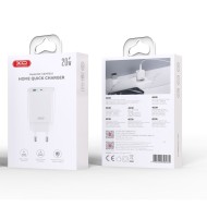 XO DESIGN CE29 - CHARGEUR SECTEUR POWER DELIVERY 20W & QUICK CHARGE - DOUBLE PORT USB-C & USB-A BLANC