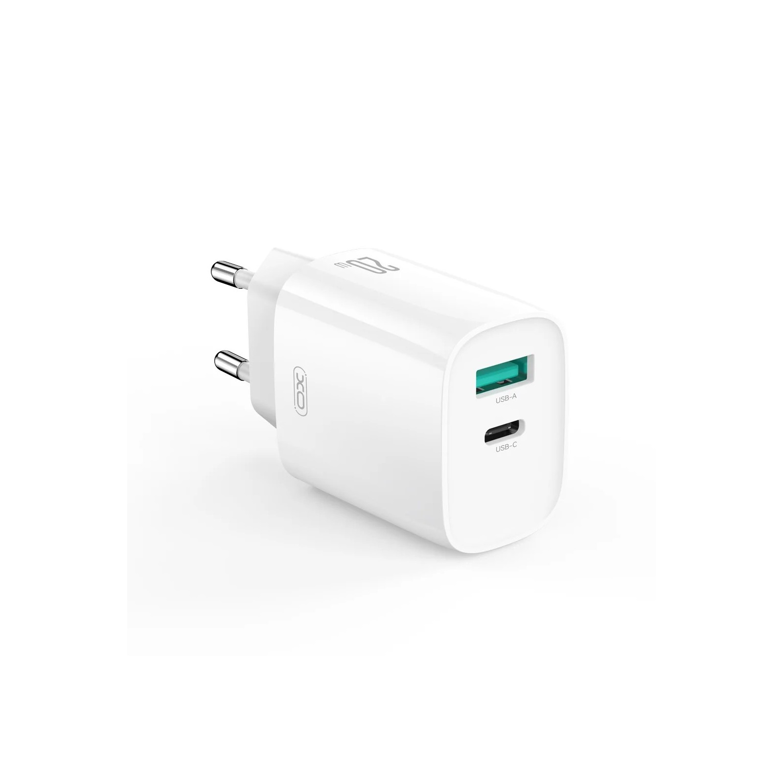 XO DESIGN CE29 - CHARGEUR SECTEUR POWER DELIVERY 20W & QUICK CHARGE - DOUBLE PORT USB-C & USB-A BLANC
