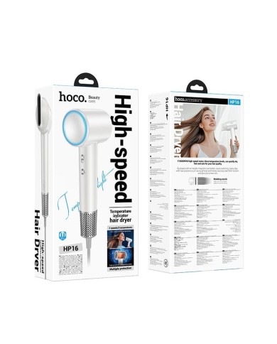 HOCO HP16 - SÈCHE-CHEVEUX HAUTE PERFORMANCE COMPACT - BLANC