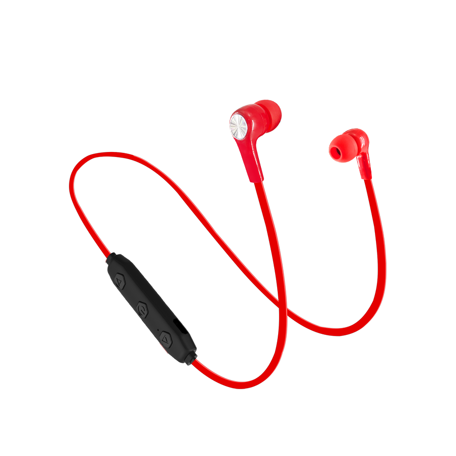 ÉCOUTEURS SANS FIL BT WAVE CONCEPT-ROUGE