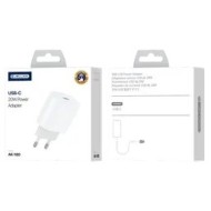JELLICO AK180 - CHARGEUR SECTEUR RAPIDE UNIVERSEL ULTRA-COMPACT USB-C PD 20W - BLANC