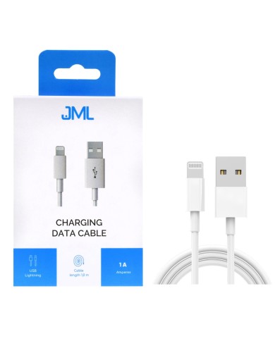 CÂBLE USB-A VERS LIGHTNING (IPHONE) - JML CD-116 - 5W/1A 1M BLANC