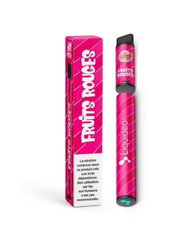 Boite de 10 Liquideo Wpuff Pod Fruits Rouges - 600 puffs (Batteries + 10 Pods)