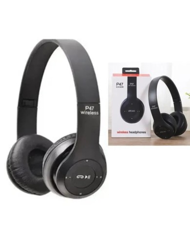 CASQUE SANS FIL BT - P47 - NOIR