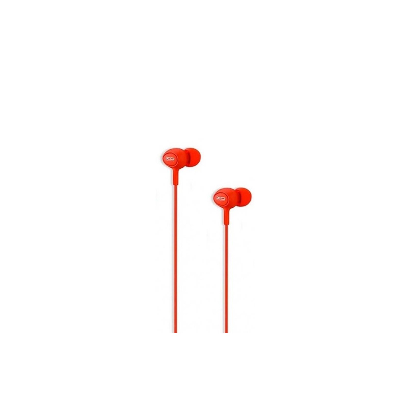ÉCOUTEURS FILAIRES + TÉLÉCOMMANDE + MICRO - XO S6 - JACK 3.5MM - ROUGE