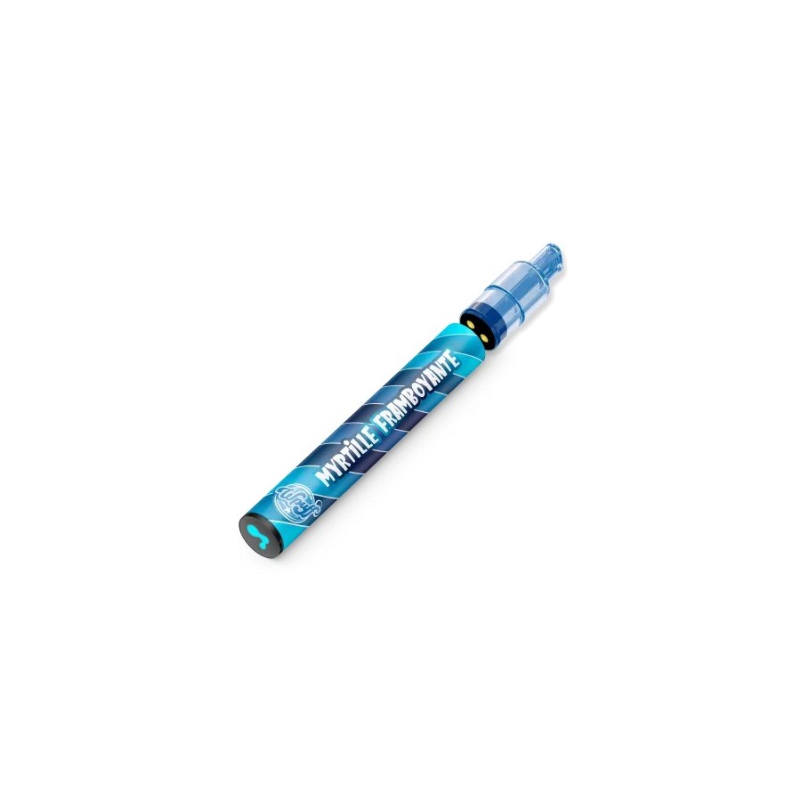 Boite de 10 Liquideo Wpuff Pod 2.0 Myrtille Framboyante - 800 puffs (Batteries + 10 Pods)