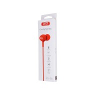 ÉCOUTEURS FILAIRES + TÉLÉCOMMANDE + MICRO - XO S6 - JACK 3.5MM - ROUGE