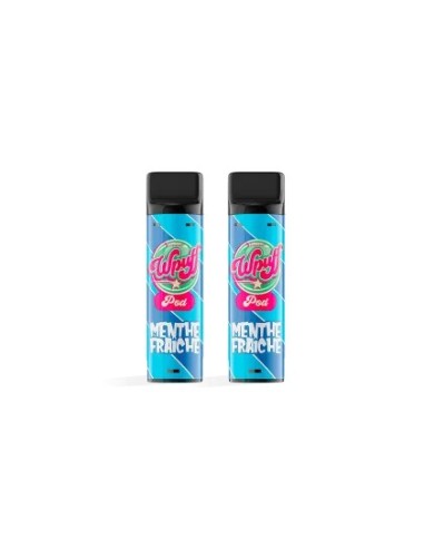 Boite de 5x2 pods Liquideo Wpuff Menthe Fraîche - 1200 puffs (2 Pods de 600 puffs)