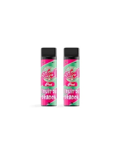 Boite de 5 Liquideo Wpuff 2 Pods Fruit du Dragon - 1200 puffs (2 Pods de 600 puffs)