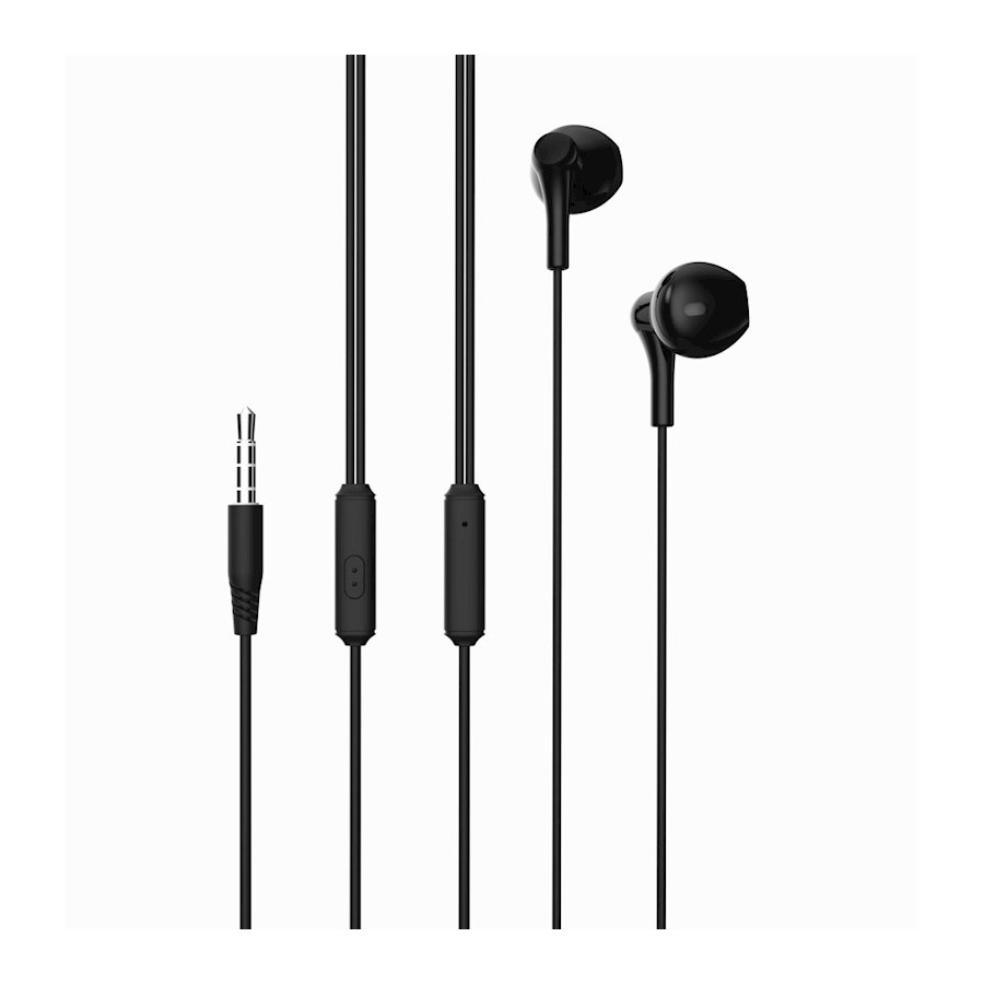 ÉCOUTEURS FILAIRES + TÉLÉCOMMANDE + MICRO - XO-EP39 - JACK 3,5 MM - NOIR