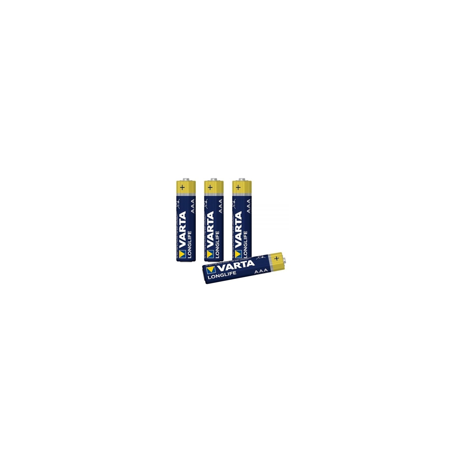 LOT DE 4 PILES ALCALINES AAA (R3) - VARTA LONGLIFE