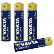 LOT DE 4 PILES ALCALINES AAA (R3) - VARTA LONGLIFE