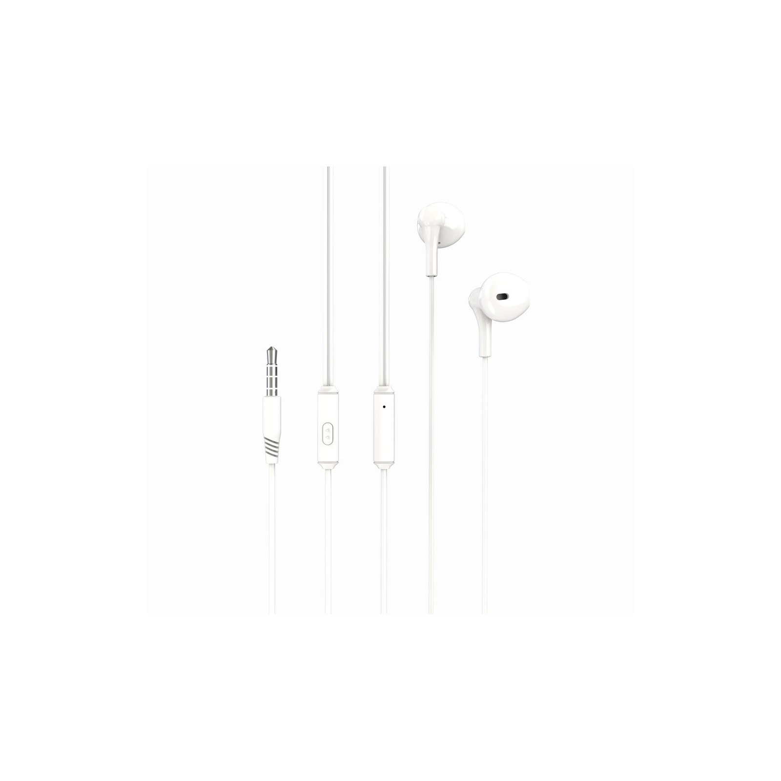 ÉCOUTEURS FILAIRES + TÉLÉCOMMANDE + MICRO - XO-EP39 - JACK 3,5 MM - BLANC