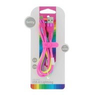 CÂBLE USB-A VERS LIGHTNING (IPHONE) - SETTY - 10W 1.2 M MULTICOULEUR