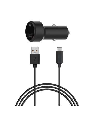 CHARGEUR ALLUME-CIGARE VOITURE - XQISIT TRAVEL-POWER - 2.4A NOIR