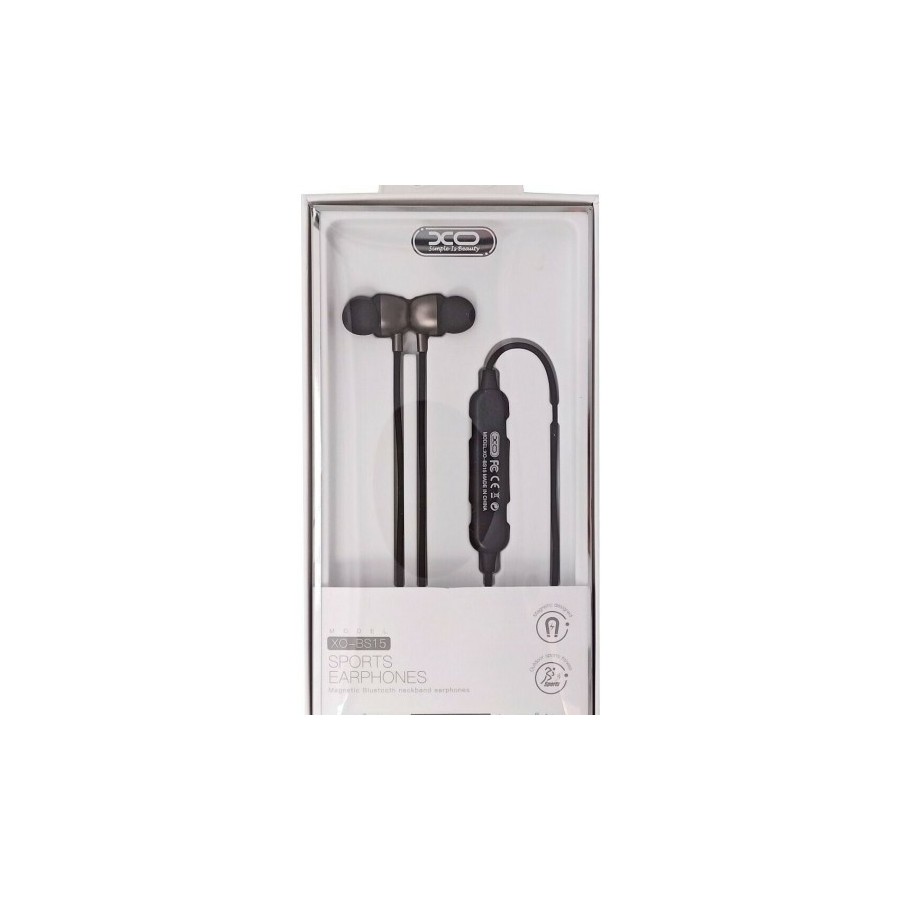 ÉCOUTEURS SANS FIL BT + TÉLÉCOMMANDE + MICRO - XO BS15 - NOIR
