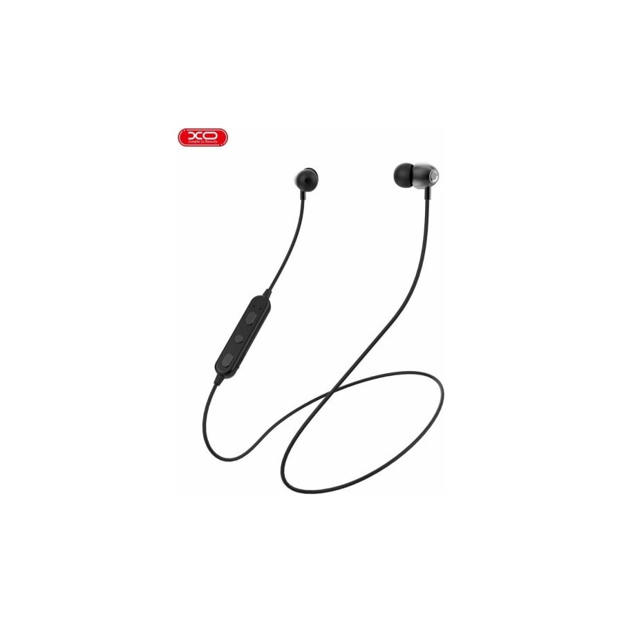 ÉCOUTEURS SANS FIL BT + TÉLÉCOMMANDE + MICRO - XO BS15 - NOIR