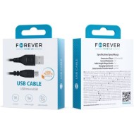 CÂBLE USB vers microUSB - FOREVER - 5W 1M NOIR