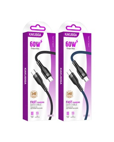 CÂBLE USB-C VERS C - KAKUSIGA KSC-991 - PD 60W 1M NOIR