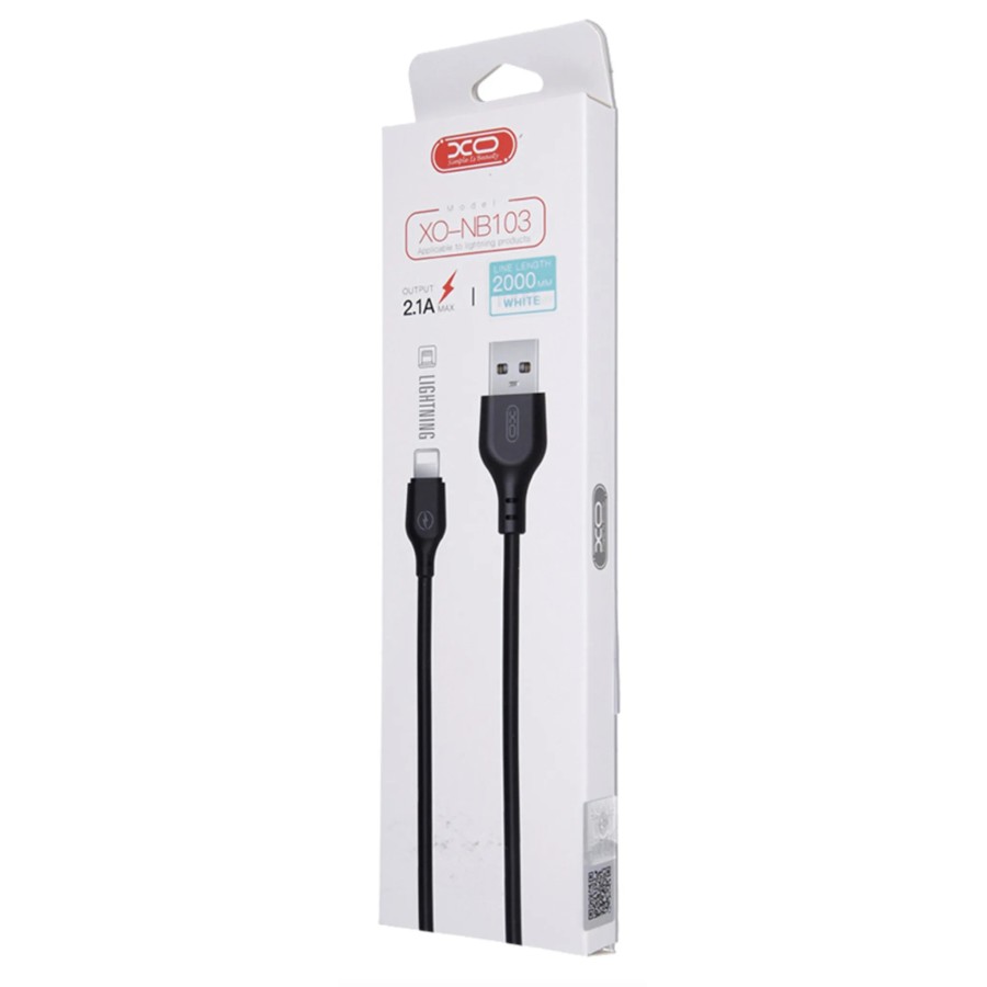 CÂBLE USB-A VERS LIGHTNING - XO-NB103 - 2.1A 2M NOIR