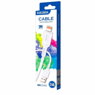 CÂBLE USB-A VERS LIGHTNING - KAKUSIGA KSC-805 - 2.4A 1M BLANC