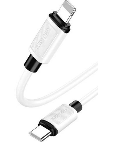 CÂBLE USB-C VERS LIGHTNING - KAKUSIGA KSC-998 - PD 30W 1M BLANC