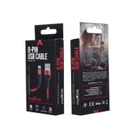 CÂBLE USB-A VERS LIGHTNING - MAXLIFE MXUC-01 - 2A 1M ROUGE