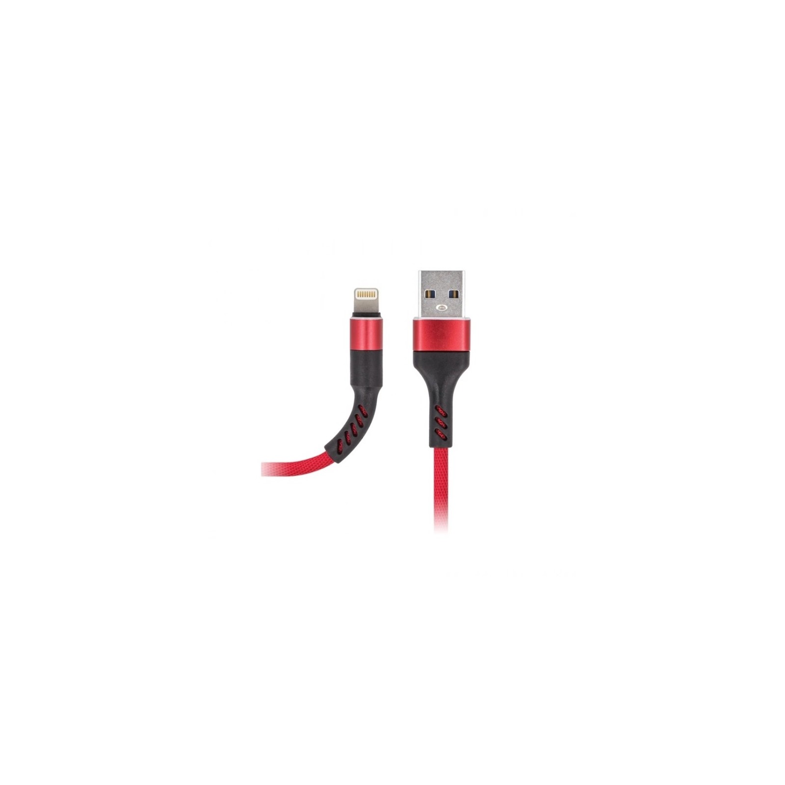 CÂBLE USB-A VERS LIGHTNING - MAXLIFE MXUC-01 - 2A 1M ROUGE