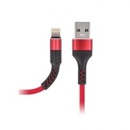 CÂBLE USB-A VERS LIGHTNING - MAXLIFE MXUC-01 - 2A 1M ROUGE