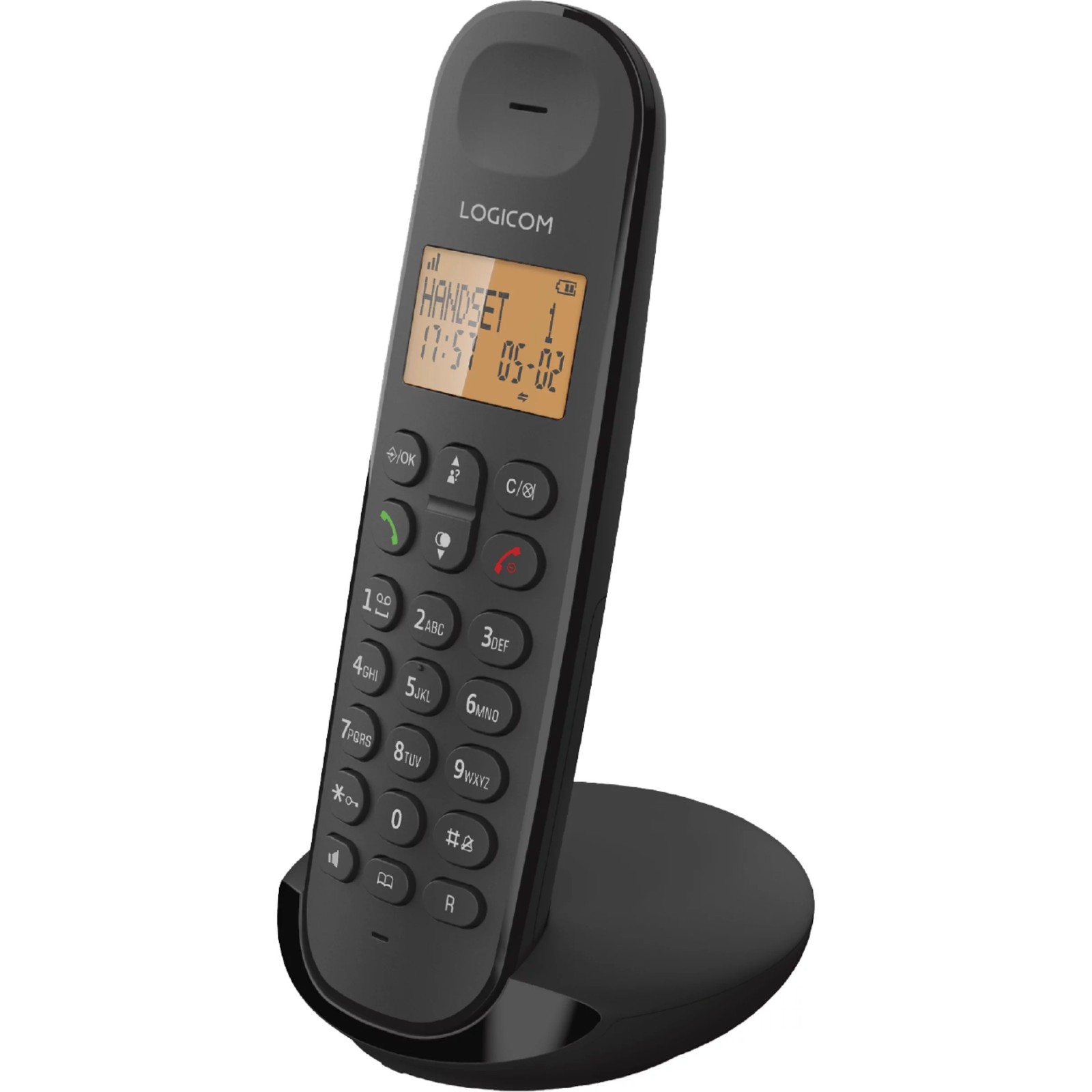 LOGICOM ILOA 150 - TÉLÉPHONE FIXE SANS FIL NOIR