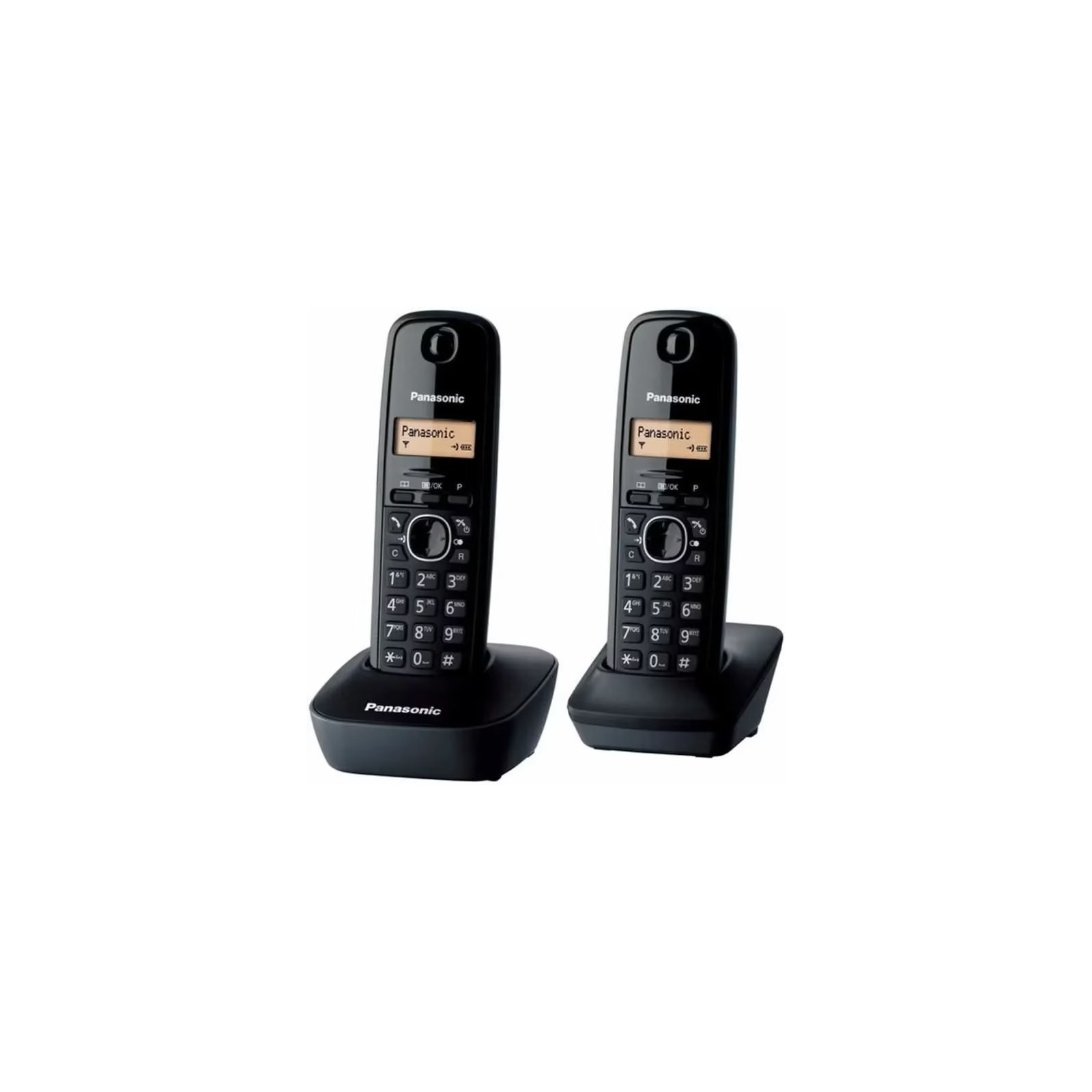 PANASONIC KX-TG1612 DUO - PACK DE 2 TÉLÉPHONES FIXES SANS FIL NOIR