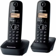 PANASONIC KX-TG1612 DUO - PACK DE 2 TÉLÉPHONES FIXES SANS FIL NOIR