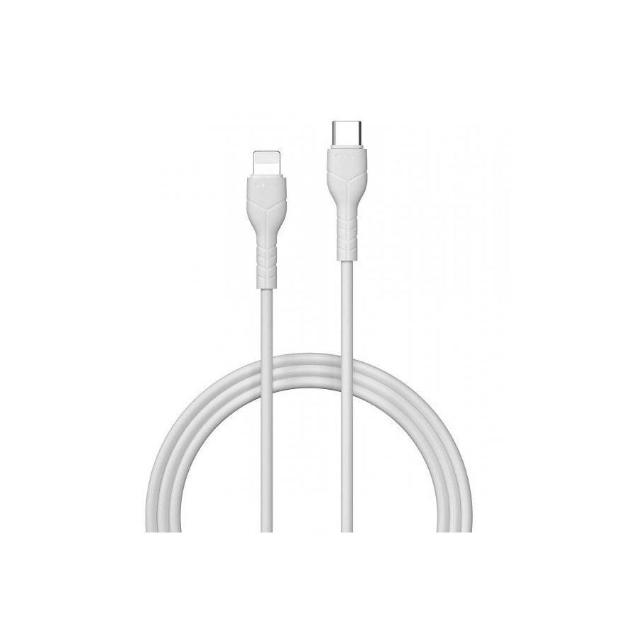 DEVIA SMART-CABLE - PACK DE 30 CÂBLES USB-C VERS LIGHTNING (IPHONE) 27W 1M - BLANC