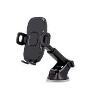 MAXLIFE MXCH-03 - SUPPORT DE VOITURE UNIVERSEL À VENTOUSE AVEC BRAS EXTENSIBLE NOIR