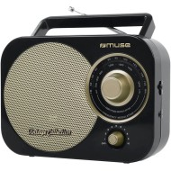 MUSE RETRO-POCKET M-055 RB - RADIO PORTABLE ANALOGIQUE AM/FM NOIR INTENSE