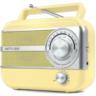 MUSE RETRO-POCKET M-056 SC - RADIO PORTABLE ANALOGIQUE AM/FM JAUNE