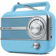 MUSE RETRO-POCKET M-056 VB - RADIO PORTABLE ANALOGIQUE AM/FM BLEU VINTAGE