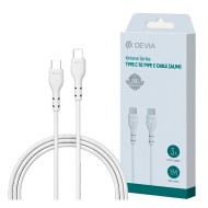 CÂBLE USB-C VERS C - DEVIA EC151 - 3A 1M BLANC
