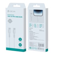 CÂBLE USB-C VERS C - DEVIA EC151 - 3A 1M BLANC