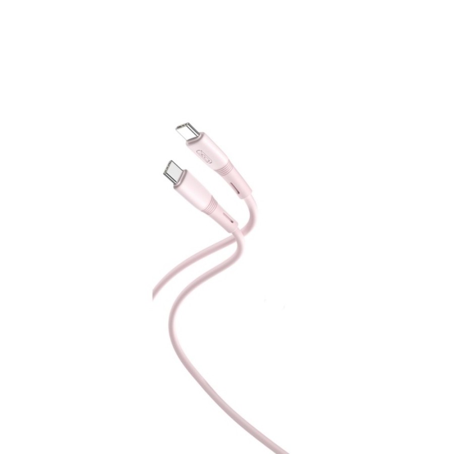 CÂBLE USB-C VERS C - XO NB-Q226B - PD 60W 1M ROSE