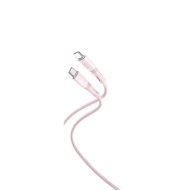 CÂBLE USB-C VERS C - XO NB-Q226B - PD 60W 1M ROSE