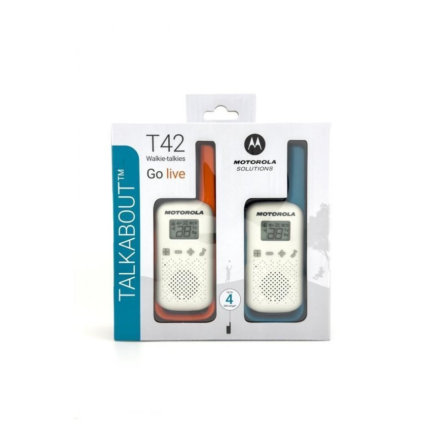 PACK DE 2 TALKIES-WALKIES MOTOROLA TALKABOUT T42