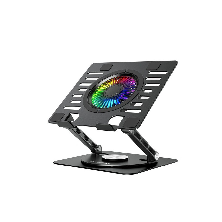 SUPPORT DE REFROIDISSEMENT TABLETTE ET ORDINATEUR PORTABLE WOZINSKY WDCX-X16-AS COOLBASE RGB 360 DEGRES NOIR