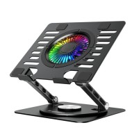 SUPPORT DE REFROIDISSEMENT TABLETTE ET ORDINATEUR PORTABLE WOZINSKY WDCX-X16-AS COOLBASE RGB 360 DEGRES NOIR