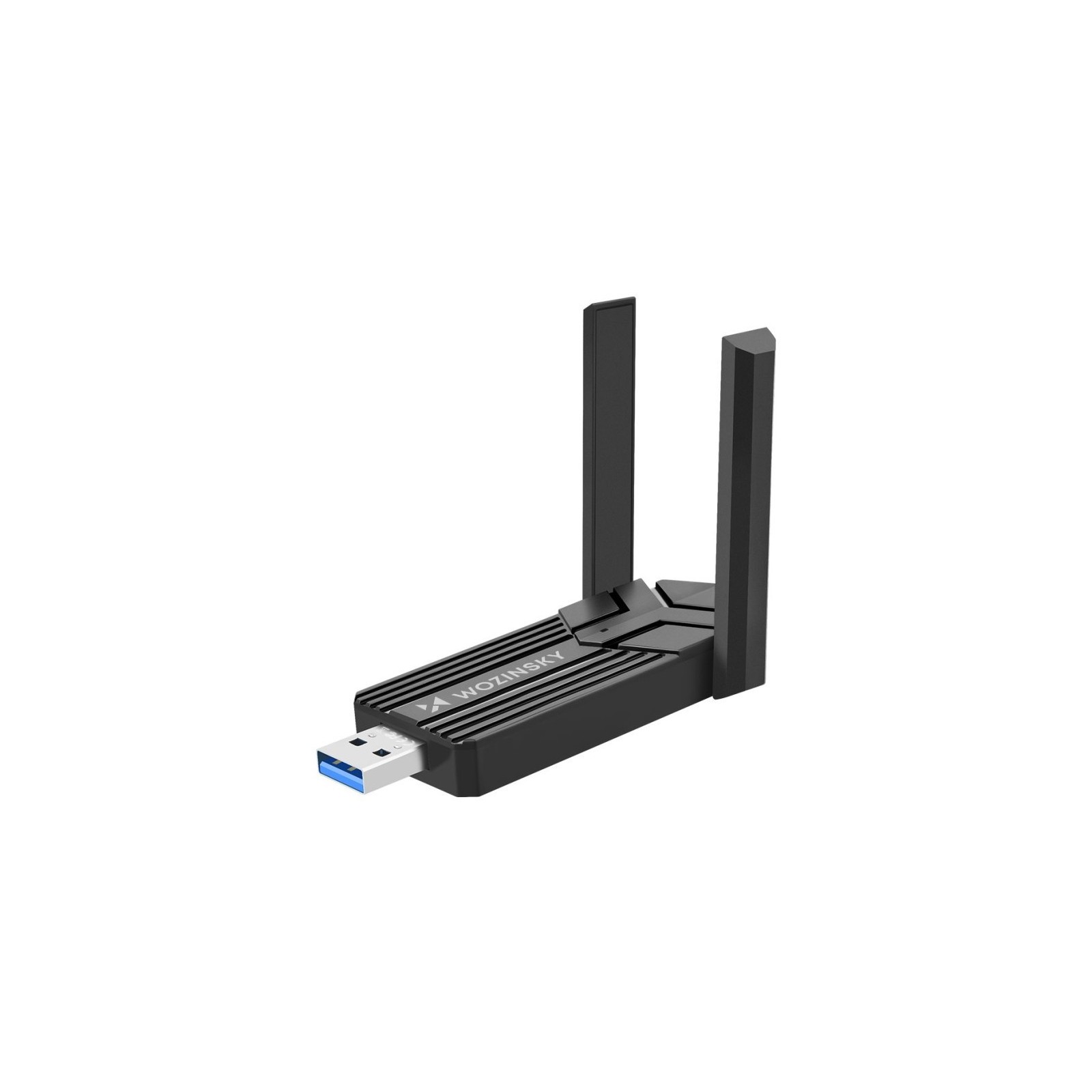 ADAPTATEUR WIFI USB 3.0 WOZINSKY WAX-1800 DOUBLE BANDE WIFI 6 NOIR